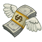 Cash with wings